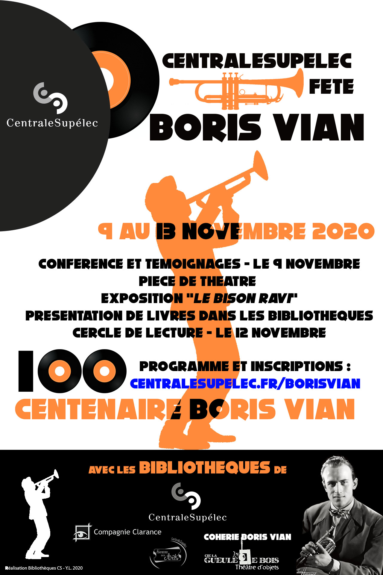 CentraleSupélec fête les 100 ans de la naissance de leur célèbre alumnus, Boris Vian !